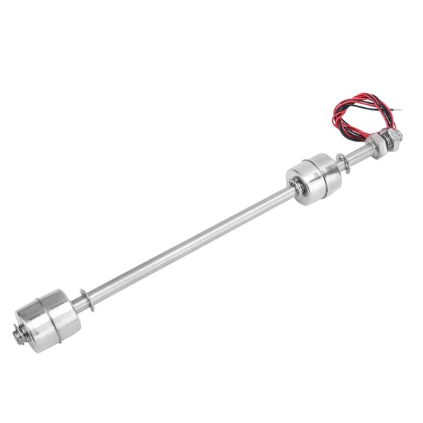 Rustfritt stål dobbel kule flottørbryter vannstand kontrollsensor bryter (250mm)