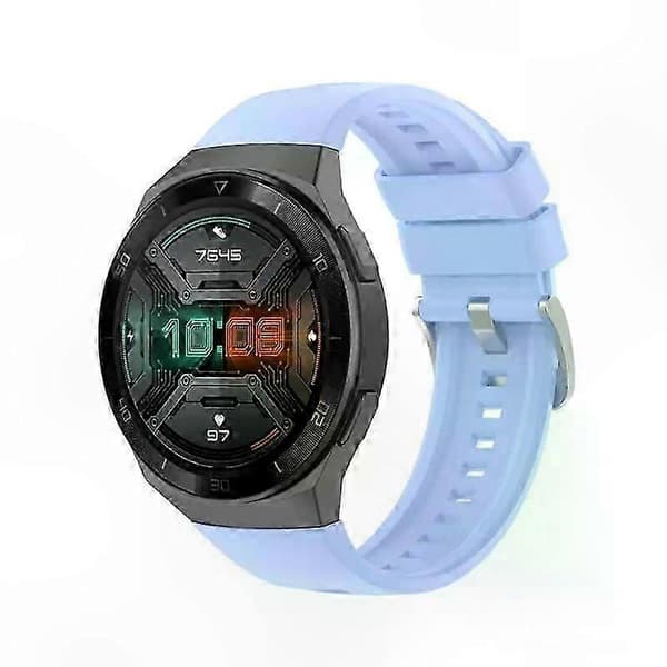 Slidstærkt og justerbart spænde til GT2E Smartwatch, højkvalitetsrem for stilfuld komfort White A1