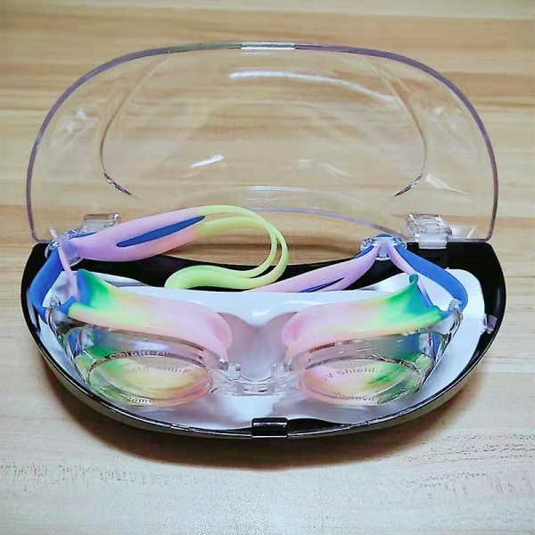 Vuxen Hd vattentäta simglasögon Anti-dimma simglasögon Transparenta simglasögon dykarglasögon simutrustning för män och kvinnor bright color