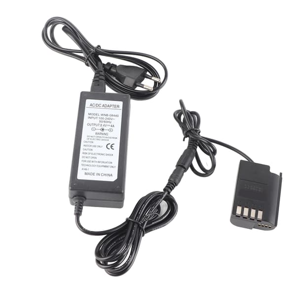 BLK22 DC-kobling Dummy Batteri Strømforsyningskit til DCS5 S5K Full Frame DSLR 100240V (EU-stik)
