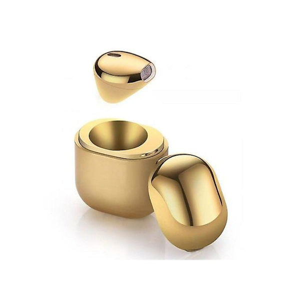 Langattomat nappikuulokkeet kuulokkeet Ip8 Mini Bluetooth -kuulokkeet Hands Free -kuulokkeet case universal matkapuhelimelle - kulta