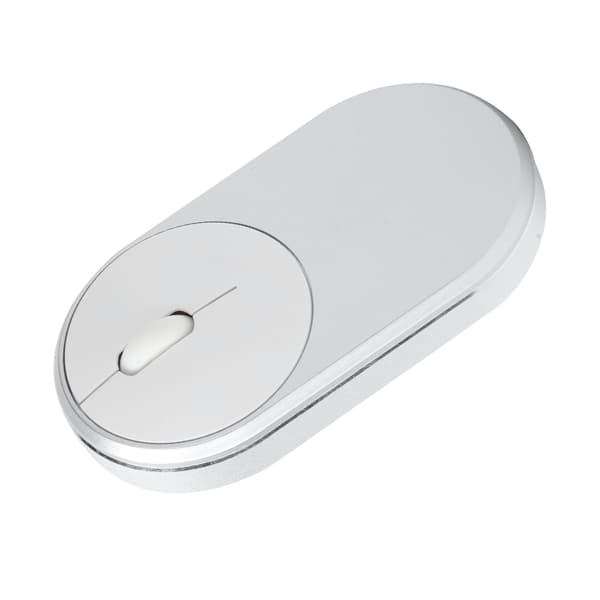 2.4Ghz Trådlös Mus Laddningsbar Bluetooth Optisk USB Plugin Notebook Kontorstillbehör (Silvergrå)