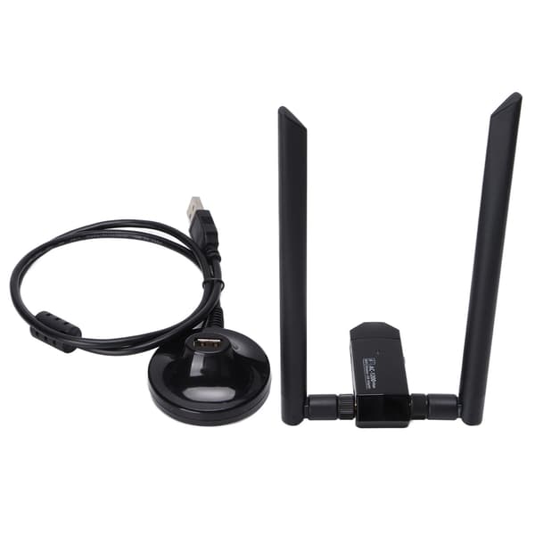 1200 Mbps lang rekkevidde Dual Band trådløs USB WiFi-adapter for PC Desktop
