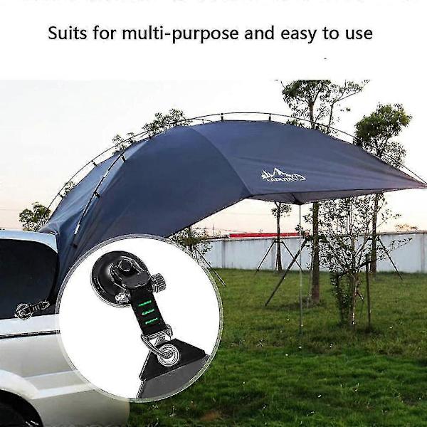 【BQ】Suction Cups with Strap Ring, 4pcs, Multifunctional Camping Suction Cup Hooks