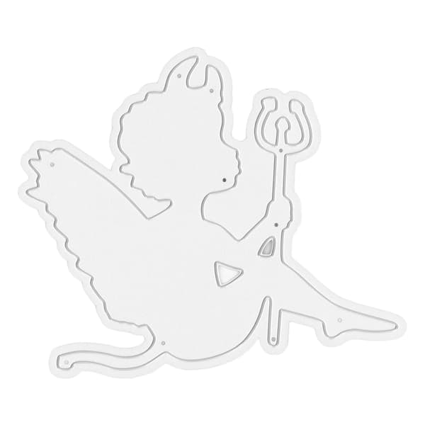 DIY Scrapbogsform Angel Metal Skæreforme Embossing Stencil til Kortfremstilling Håndværk Dekoration