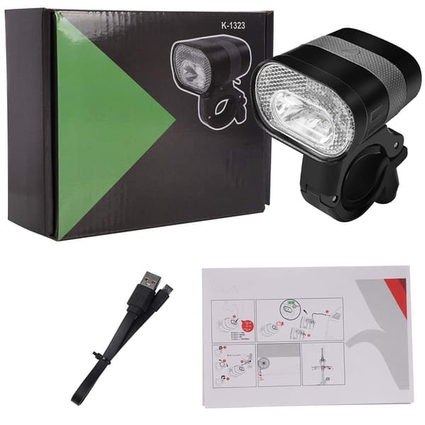 USB Oppladbar LED Sykkel Frontlykt 3200mAh Vanntett Frontlys