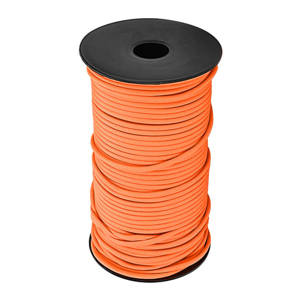 100m 9-trådig 4mm Paracord Rep Snodd Campingrep Orange