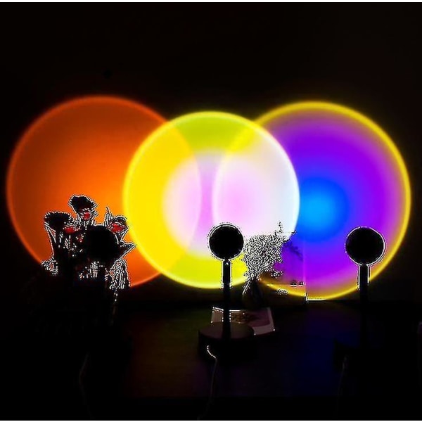 Hhcx-rainbow Light Projection Led Light, Internet Celebrity Atmosphere Lamp Background Light