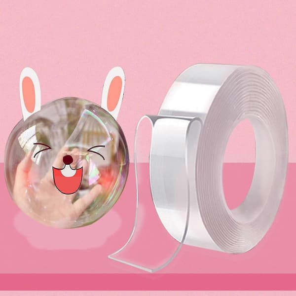 Uppgradera Nano Tape Bubble Kit, Dubbelhäftande tejp Plastbubbeltejp, Elastisk tejp 0.02cm*0.5cm*200cm