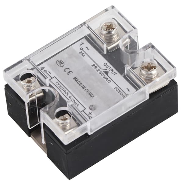 Solid State Relæ SSR 4-20mA Input 28-250V AC Output Trinløs Spændingsregulator