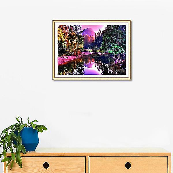 Tee itse diamond painting kuutio strassit värikkäät piirustus ristipistosarjat täystimanttikirjonta W849