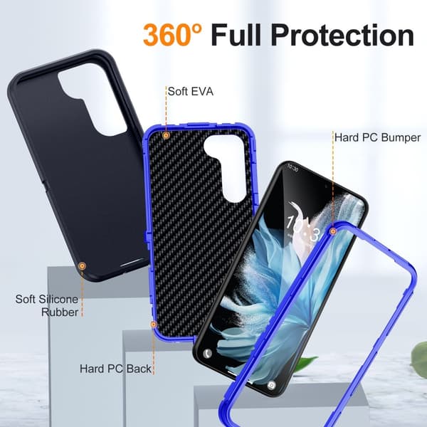 【BQ】Galaxy S25 Plus / S24 Plus Skal Xtreme Shockproof Blå 82