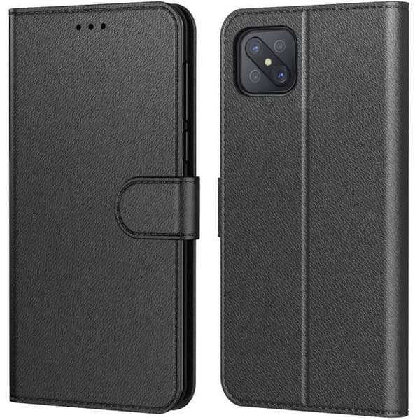Etui - NEW&TECK - Oppo Reno 4Z 5G - Skinn - Magnetlås - Multifunksjonell