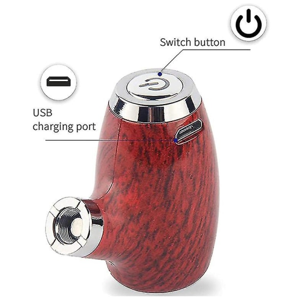 Old Man Style Limited Edition Smet Träfärg Design 5/10 Threaded Style Charger Charges
