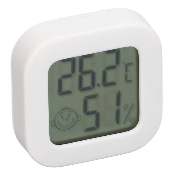 Digitalt Termometer Hygrometer LCD-skjerm Innebygd Batteri