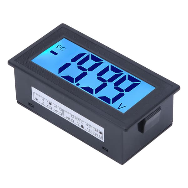 YB5135DB DC Digital Voltmeter LCD Display Spændingsmåler AC100-240V Strømforsyning DC 0-20V