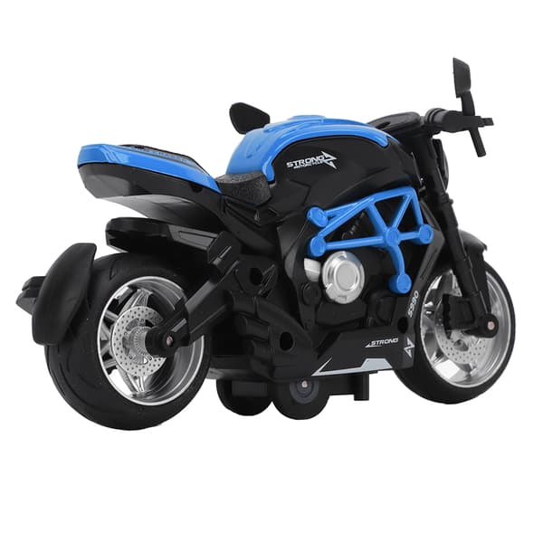 Alloy Motorcykel Model Høj Simulation Cool Lyd Lys Træk Tilbage Motorcykel Legetøj til Børn Blå