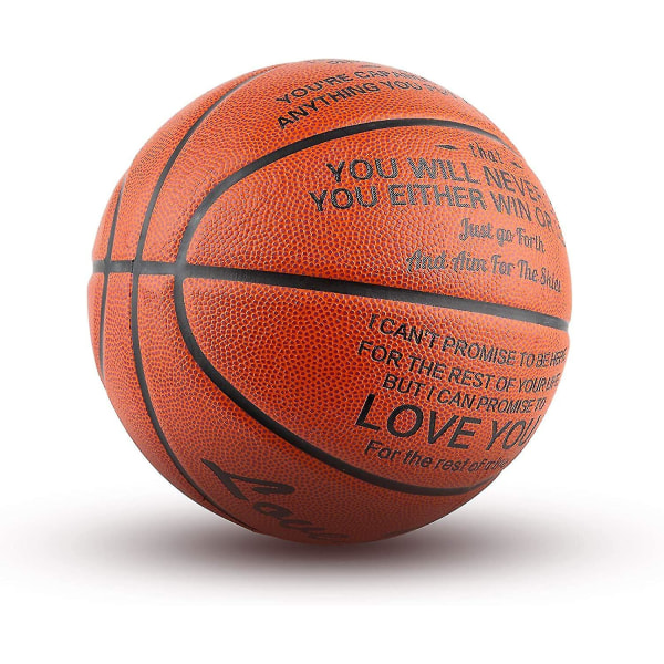 Graverad utomhusbasketgåva, personlig 29,5" basketboll, Custo