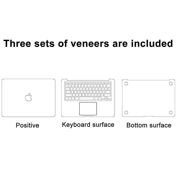Velegnet til Apple Pro 15,4 tommer Notebook Mac Computer Shell Film