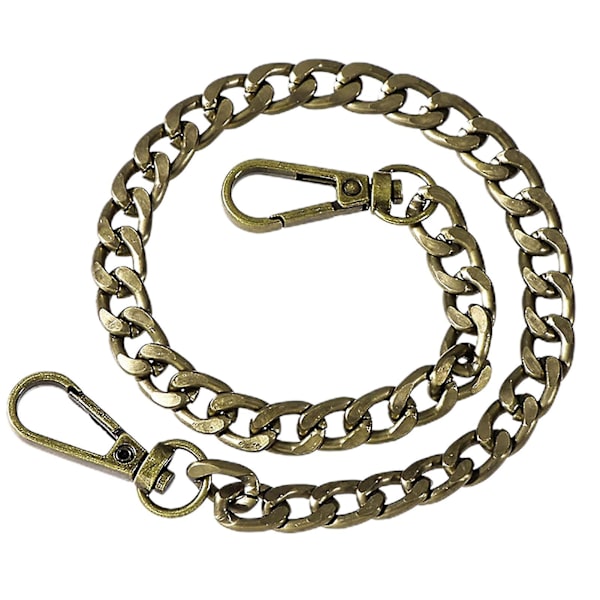 Handbag Chain Double Buckles Fashionable Widely Applied Shoulder Bags Straps Replacement For Women Antique Brass