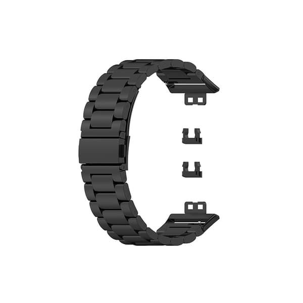 Urrem i rustfrit stål til Huawei Watch Fit Sort Black