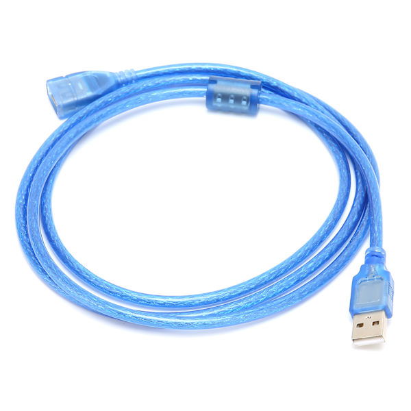 Data Line Han til Hun Messing Dobbelt Skjold USB 2.0 Forlængerkabel til Dataoverførsel 3 Meter