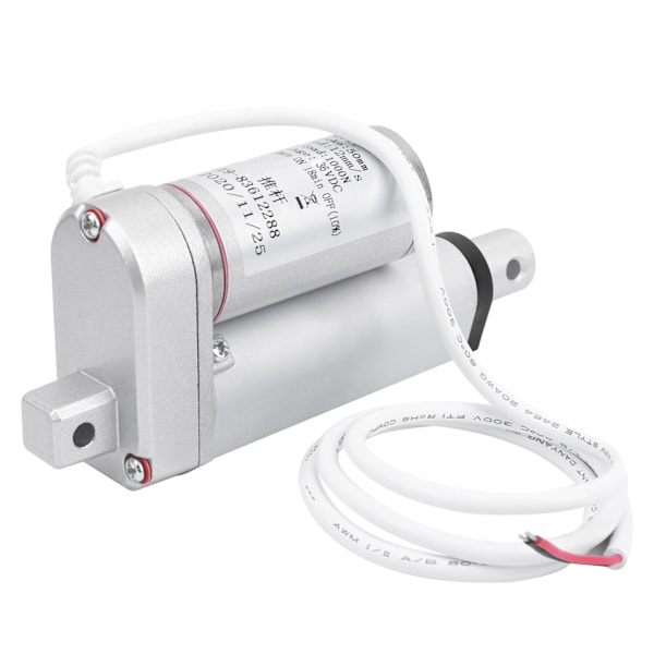 Elektrisk lineær aktuator motor for løfting: 100 kg last, 50 mm slaglengde, 12 mm/s hastighet, DC 36V