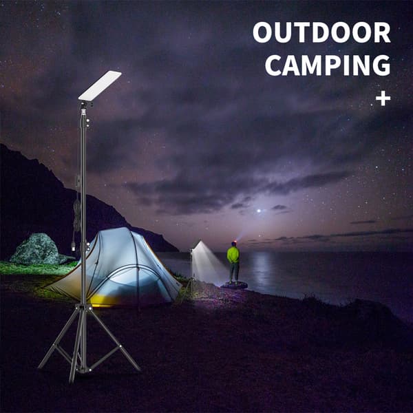 Camping LED-lys med stativ Utendørs arbeidslys med stativ