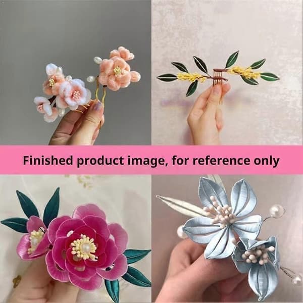 【BQ】240 stk. perleblomstcenter simuleringsblomstmateriale perlestøvdrager rose lilje materiale simuleringsblomstdekoration 3mm-D D