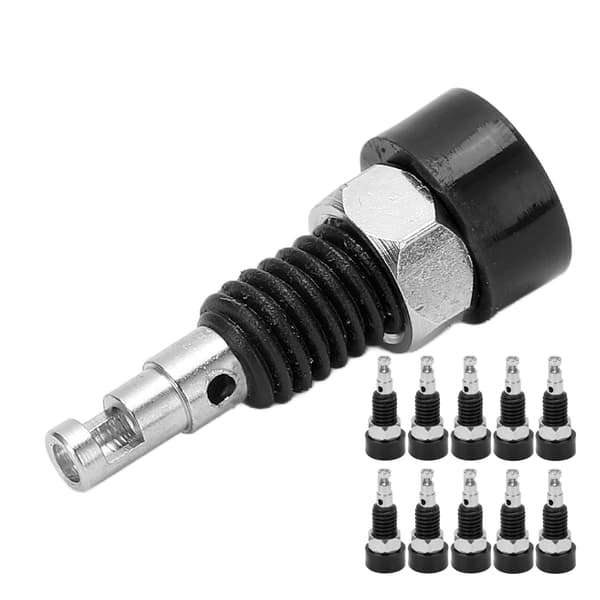 10 stk. 2 mm Banan Hun Jack Socket Connector Adapter Panel Mini Bindingsstolpe til Elektronisk Instrument Sort