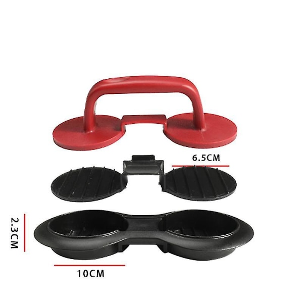 2-pack dubbla hål hamburgerpress Biffmaskin Non Stick form Köttpress för kök
