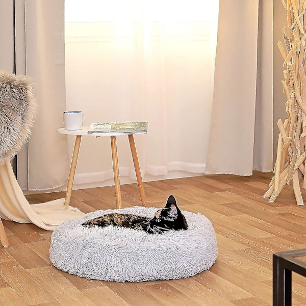 Hundsäng, kattsäng, rund munksoffa för små hundar, kattkudde, husdjurs lugn P