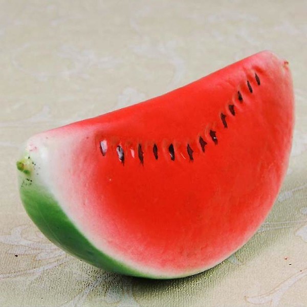 3st realistisk konstgjord frukt falsk frukt för dekoration Watermelon Slices