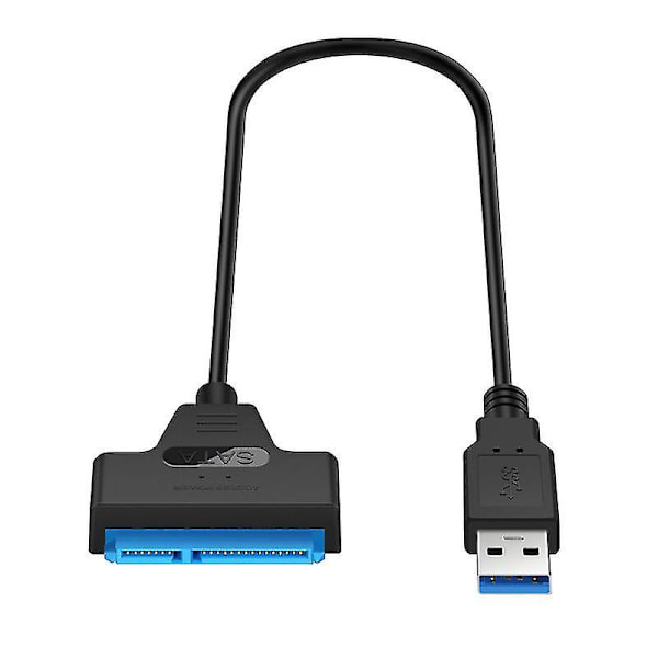 Hårddiskadapter USB 3.0 till Ssd-datakabel 2,5-tums Sata extern omvandlare med ljus för