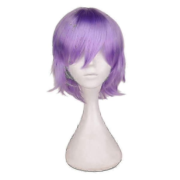 Moderigtig kort lige cosplayparyk til mænd - DSW light purple