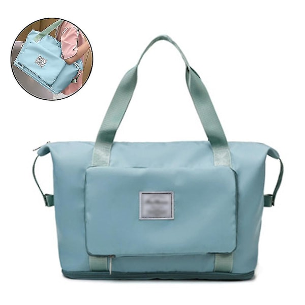 Resa Duffel Bags Stor storlek Nylon Expanderbar Bagage Tote Bag