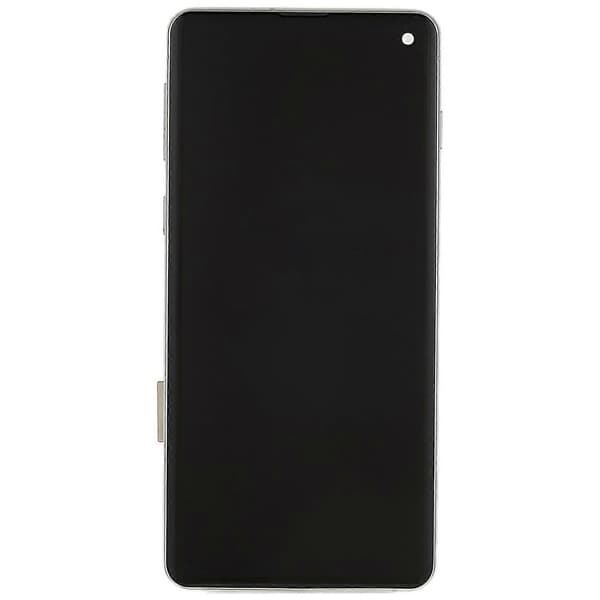 Til Samsung Galaxy S10 G973 Grade C LCD-skærm og digitizer-enhed med, reservedel (TFT Te Sølv Silver Silver