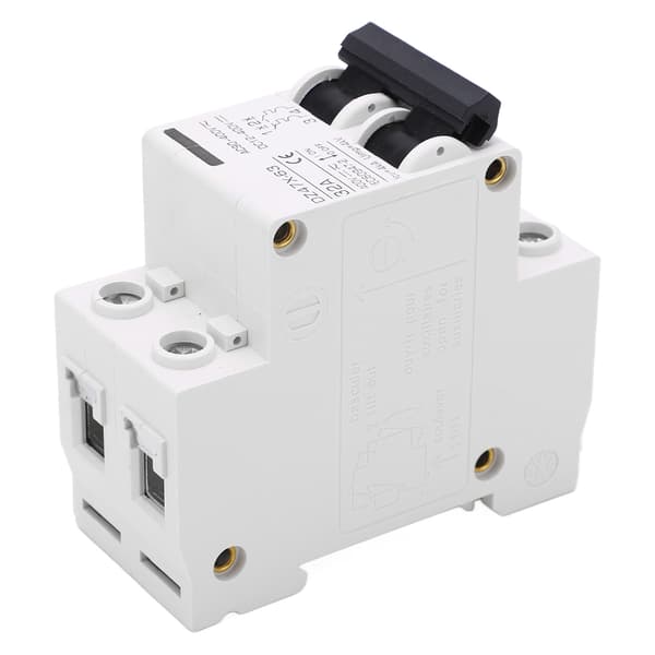 2P Miniature Strømafbryder DIN-skinne Montering Afbryder Solcellesystem DC12‑400V AC90‑400V 32A