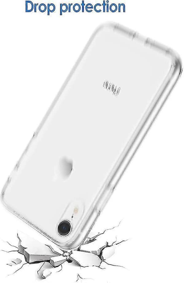 Genomskinligt silikonskal kompatibelt med iPhone 7, iPhone 7 Plus, iPhone X, iPhone Xr, iPhone 11/11 Pro, iPhone 11 Pro Max-skal for iPhone XR