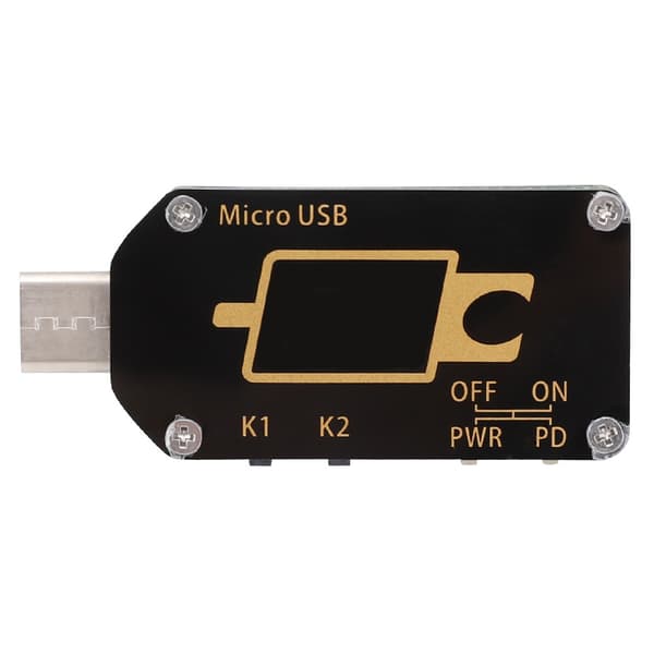 Typ C Digital LCD-skärm USB-testare Spänningsström Effektmätare Multimeter (TC66)