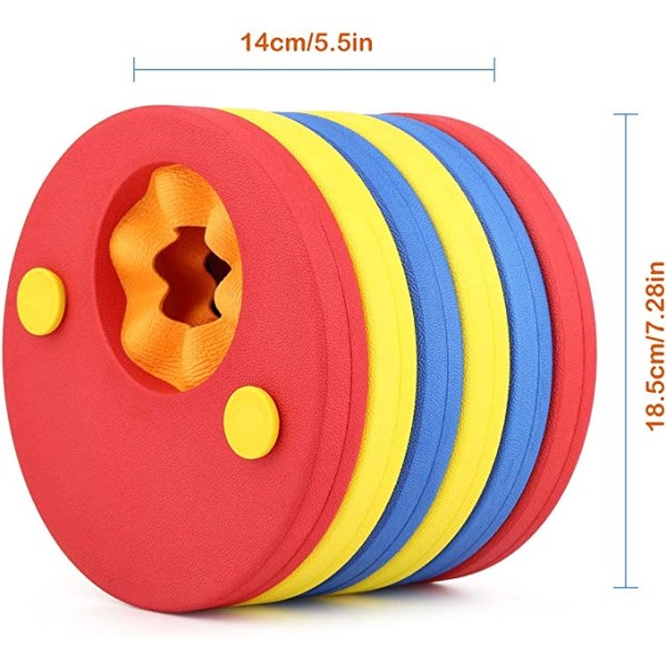 Uintiapulevyjen pakkaus 6 ranneketta lapsille 2-8 v 15-30 kg