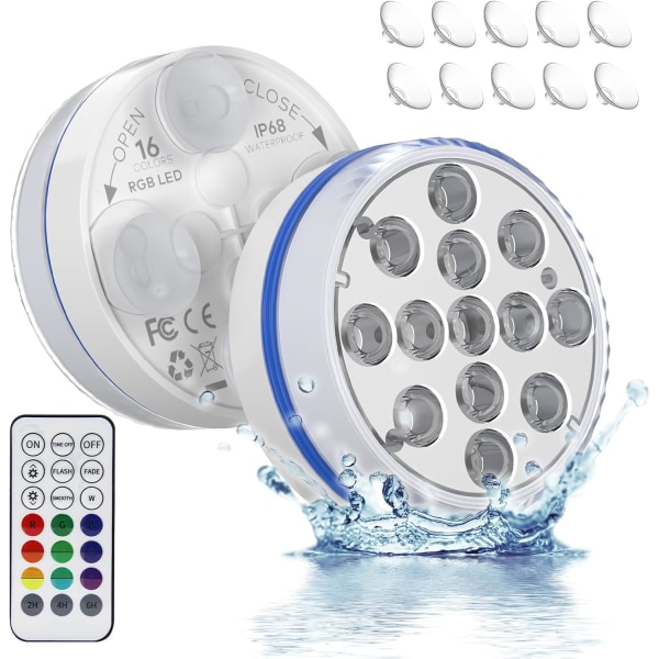 LED nedsänkbar lampa, LED poollampa har 13 LED lamppärlor