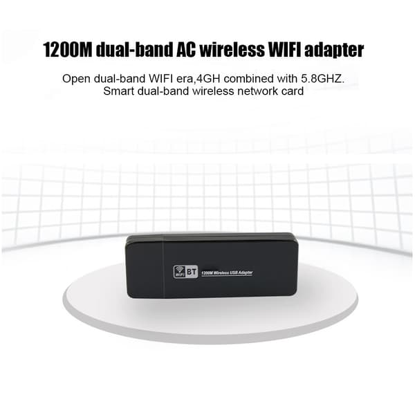 Trådløst Dual-Band Bluetooth 4.1 AC netværkskort - 1200M