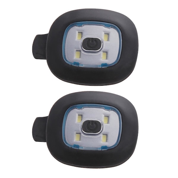 Uusi 2kpl USB-ladattava valaisin Led Capille Vaihdettava otsalampun suojus DIY hattulamppu miehille ja W