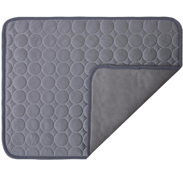 Uusi jäähdytysmatto koiran kissan jäähdytysmatto sänky jäähdytys koiran harmaa 100 * 70 cm - XL