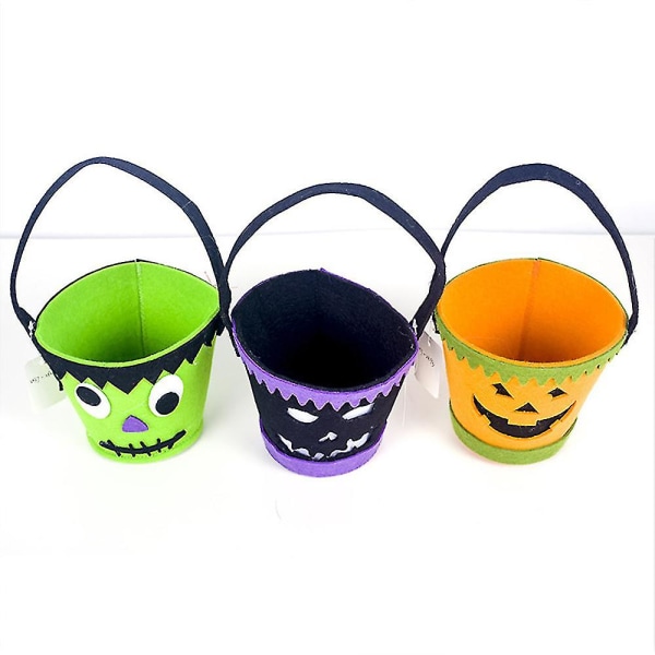 Halloween Trick Or Treat-tasker Bat Candy Bucket Genanvendelig lærredstaske Halloween festgaver til børn
