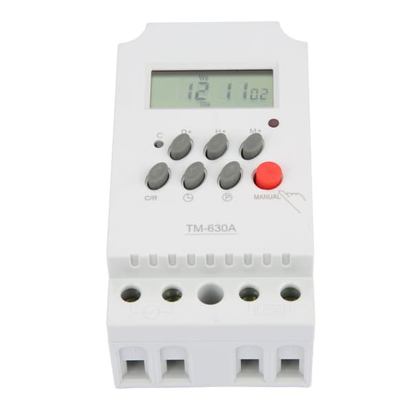 TM630A Mini LCD Digital Microcomputer Kontrol Strømtimer Switch (12V DC)