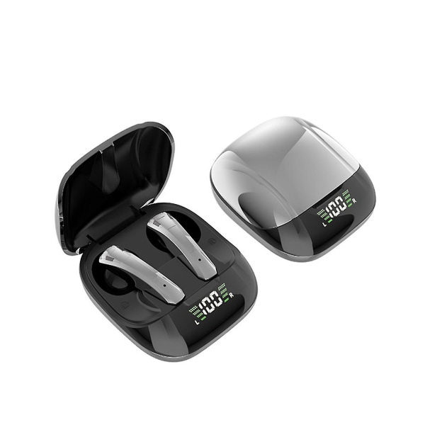 Bluetooth 5.0 trådlösa hörlurar Stereo Spel Sporthörlurar In-ear Pods för Iphone Android Samsung Grey