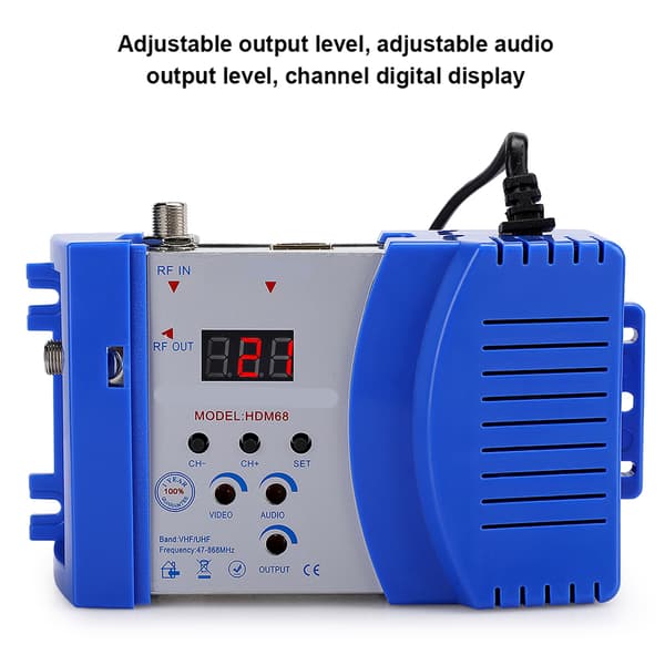 Analog HD-modulator HDM68 - High Definition Multimedia Interface RF VHF/UHF - Computertilbehør (EU-stik)