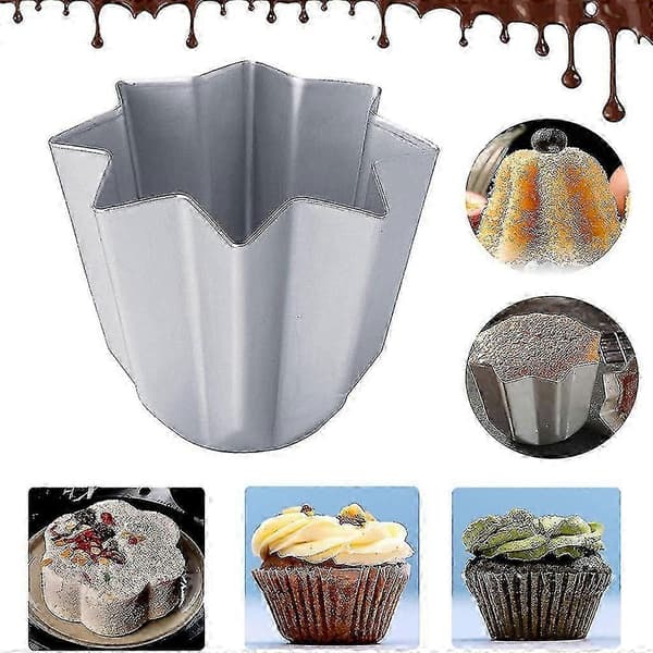Aluminiumkakeform Pandoro Former Åttekantet Brødbakeform Non-stick - JA 1